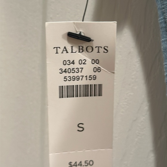 New! Talbots back strap tee- solid size medium - Picture 5 of 7